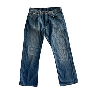 Lucky Brand Dungarees Santa Fe Jeans Men’s 32 Blue USA Made Straight Leg